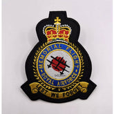 RAF Memorial Flight Badge Royal Air Force Queen Crown Machine Embroidered Patch